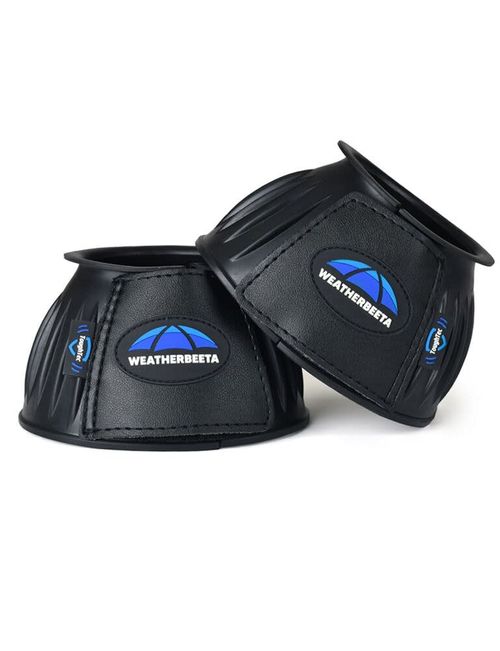 Weatherbeeta Tough-Tec Prime Rubber Bell Boots - Black/Black