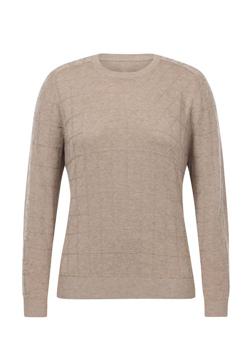 Kerrits Women's Bit of Diamond Crew Neck Sweater - Antler