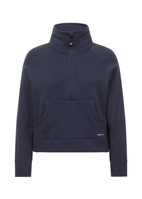Kerrits Women's Etched Equine Half Zip Sweatshirt - Galaxy Blue