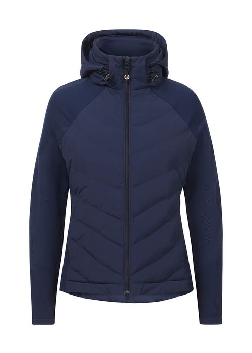 Kerrits Women's Equitech Hybrid Hooded Quilted Jacket - Galaxy Blue