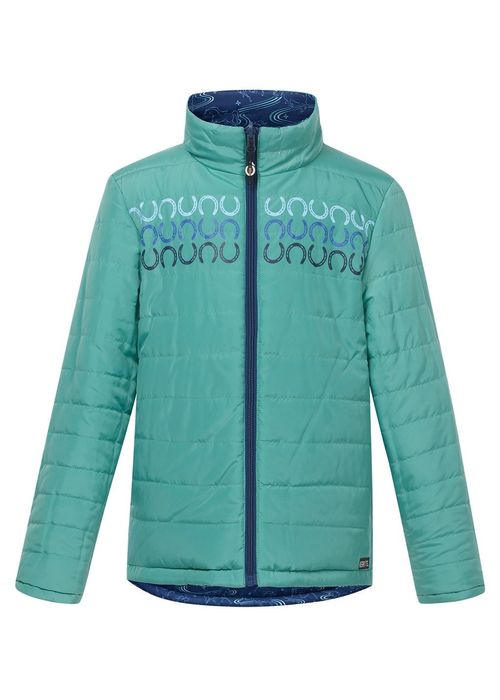 Kerrits Kids' Ride The Wind Reversible Quilted Jacket - Lapis/Aqualuxe