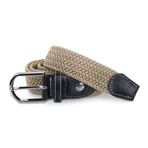 Ovation Women's Braided Stretch Belt - Stone