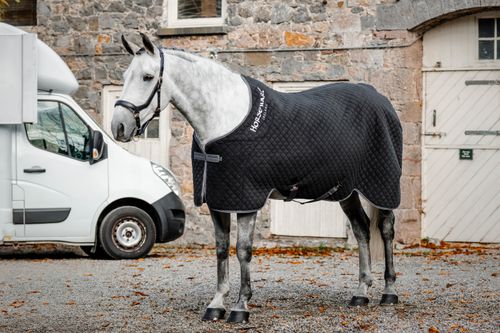 Horseware Autumn Cooler - Black/Thunderstorm Grey/Silver