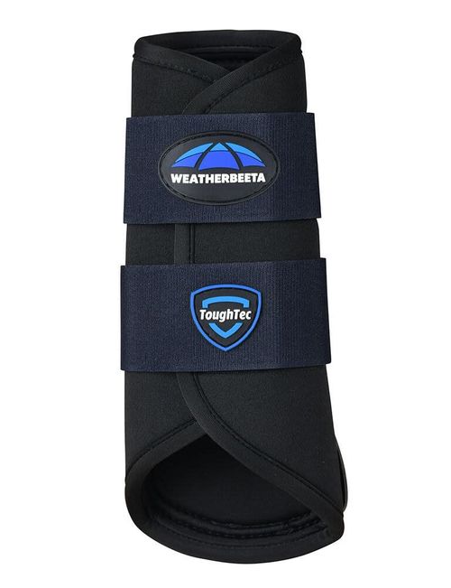 Weatherbeeta Tough-Tec Prime Brushing Boots - Black/Navy