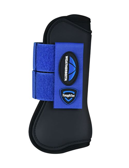 Weatherbeeta Tough-Tec Prime Open Front Boots - Black/Cobalt