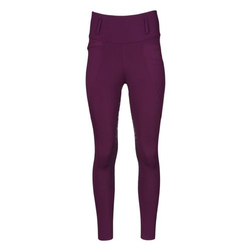 Dapplebay Kids' Essential Full Seat Tights - Plum Equestrian Toile