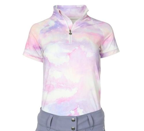 Dapplebay Kids' 1/4 Zip Short Sleeve Shirt - Lavender Haze