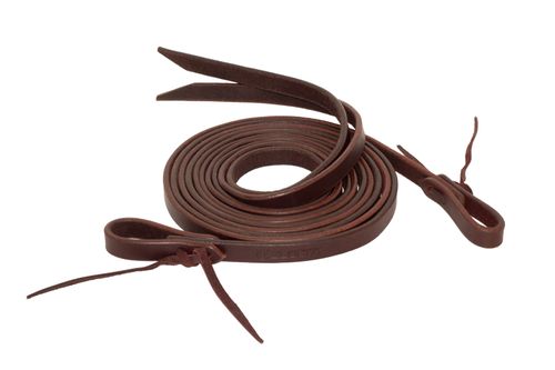 Shires Velociti Split Reins w/Ties - Dark Oil