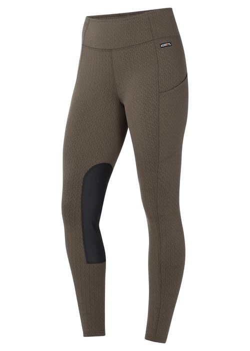 Kerrits Women's Fleece Lite II Knee Patch Tights - Mink