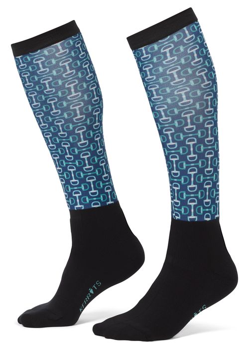 Kerrits Kids' Dual Zone Boot Socks - Lapis Bit of Color