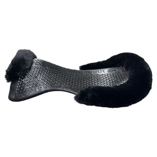 Horsena Regular Dressage Gel Pad w/Rolled Fleece - Black