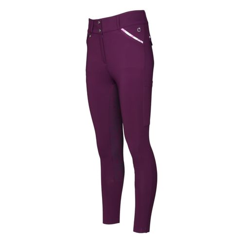 Dapplebay Women's Compression Full Seat Breeches - Plum Equestrian Toile