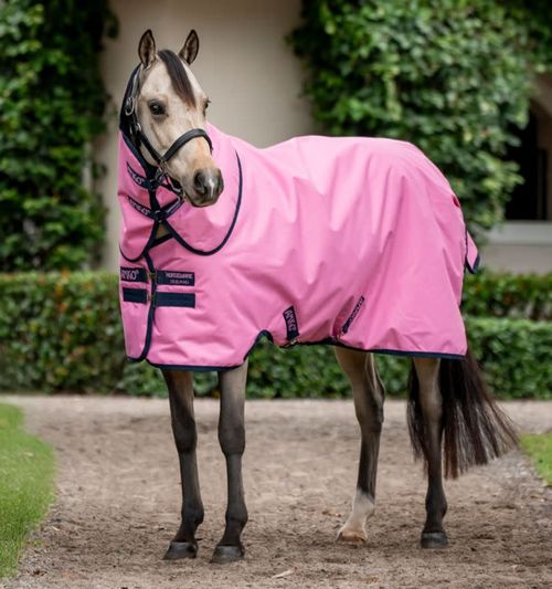 Amigo Ripstop 900D Plus Pony Turnout 100g - Pink/Pink/Navy