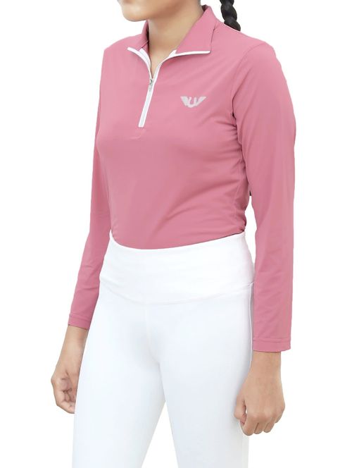 TuffRider Kids' Kirby Icefill Sun Shirt - Foxglove Pink