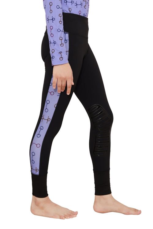 TuffRider Kids' Snaffle Bits Tights - Blue