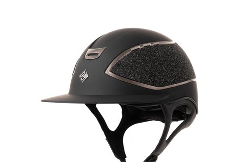 Hassinger Presidente Helmet - Black Matte/Gunmetal/Crystal
