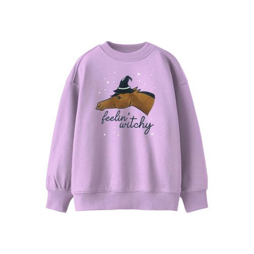 Dapplebay Kids' Halloween Sweatshirt - Feelin' Witchy