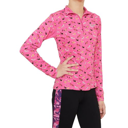 TuffRider Kids' Puff Ponies Sport Shirt - Pink