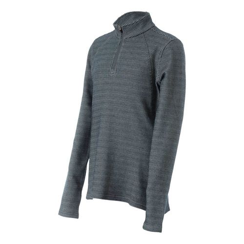 Equinavia Kids' Klara Houndstooth Quarter Zip - Navy/White