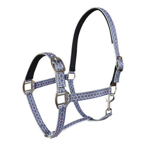 TuffRider EasyCare Diamond Mosaic Break Away Halter - Navy