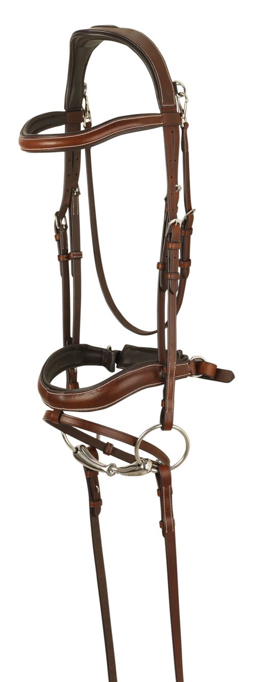 BARGAIN BARN: Ovation Cambridge Anatomic Bridle - Horse - Brown