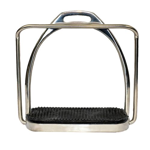 TuffRider Aluminum Mounting Step Stirrup - Nickle
