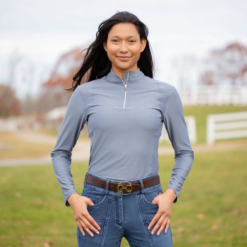 Equinavia Women's Aurora Long Sleeved Training Shirt - Grey