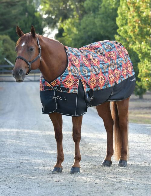 Weatherbeeta Comfitec Essential Turnout 220g - Western Sunset Print