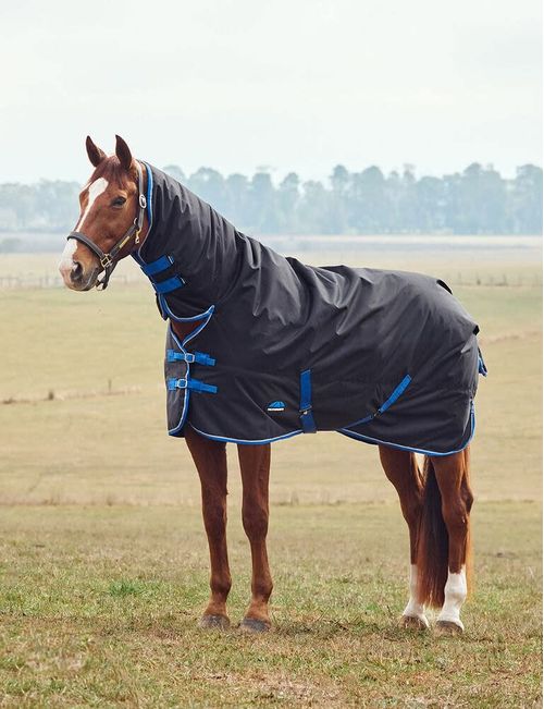 Weatherbeeta Comfitec Tyro Turnout Combo Neck 220g - Black/Cobalt