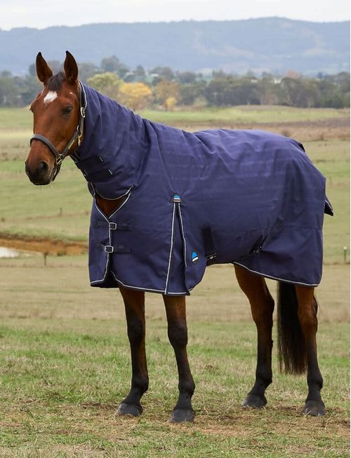 Weatherbeeta Comfitec Prelim Turnout Combo 220g - Navy Embossed Plaid