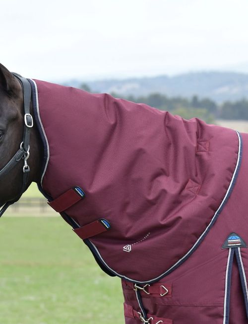Weatherbeeta Comfitec Essential Turnout Neck Cover 0g - Burgundy/Navy