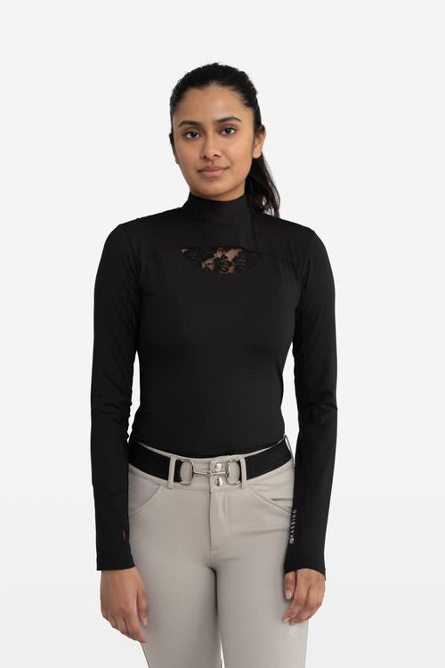 Hassinger Women's 5th Ave Long Sleeve Sun Shirt - Black