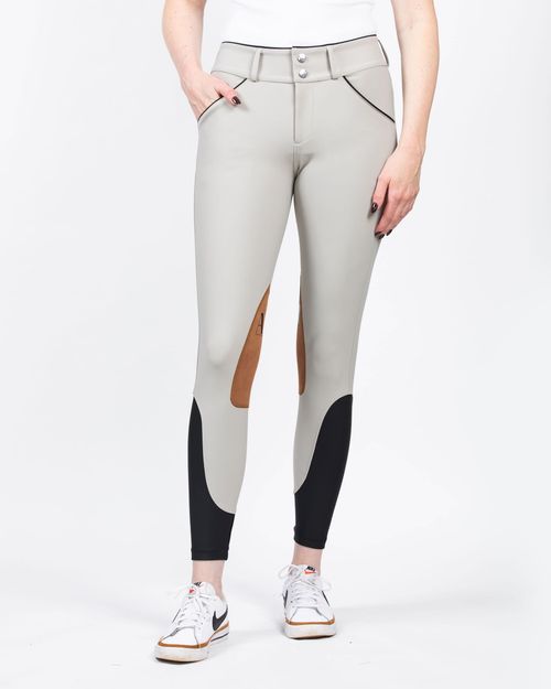 Hassinger Women's Hunter Front Zip Breeches - Beige