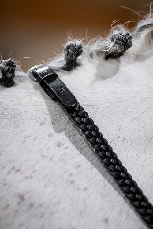 Horseware Plaited Reins - Black