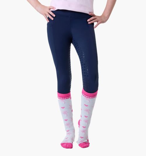 Horseware Kids' Full Seat Riding Tights - Navy