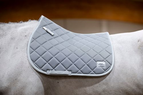 Alessandro Albanese Performance Jump Saddle Pad - Silver Slate