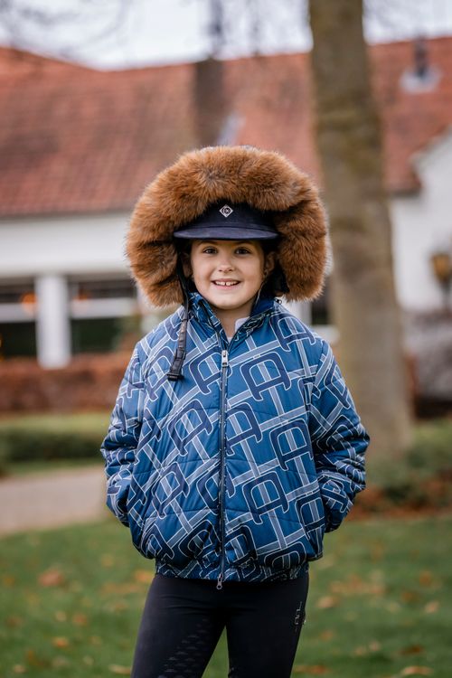 Alessandro Albanese Kids' Zia Puffer Coat - Navy/Multi