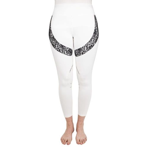 Equine Couture Women's Spicy Girl Chili Tights - White/Black