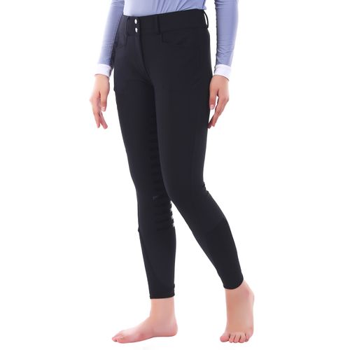 Equine Couture Women's Techno Extended Knee Patch Breeches - Black