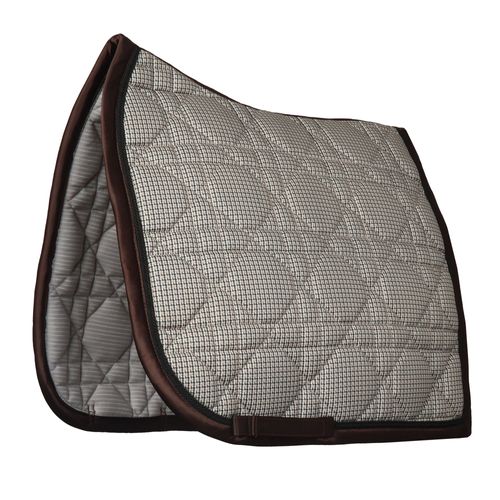 Dapplebay Heirloom Dressage Saddle Pad - Tan Houndstooth