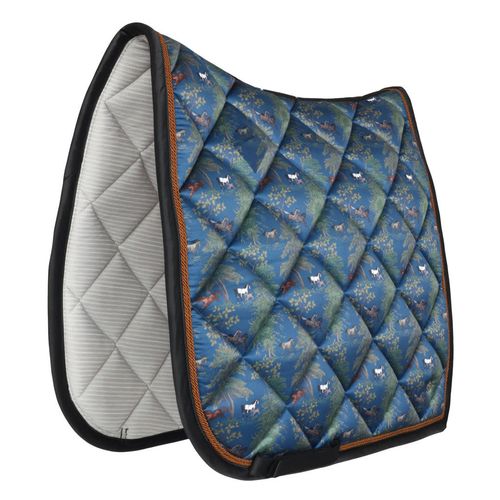 Dapplebay Dressage Saddle Pad - Navy Autumn Toile