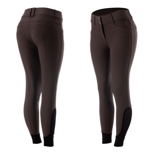 Equinavia Women's Victoria Silicone Knee Patch Breeches - Brown/Copper
