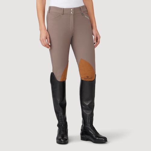 OPENBOX: Romfh Women's Champion Knee Patch Euroseat - 26 Long - Classic Taupe