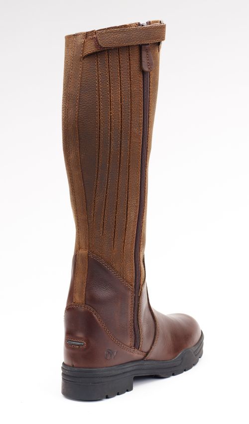 READY TO SHIP: Ovation Women's Moorland II Waterproof Highrider Tall Boot - 44 Wide Regular - Brown
