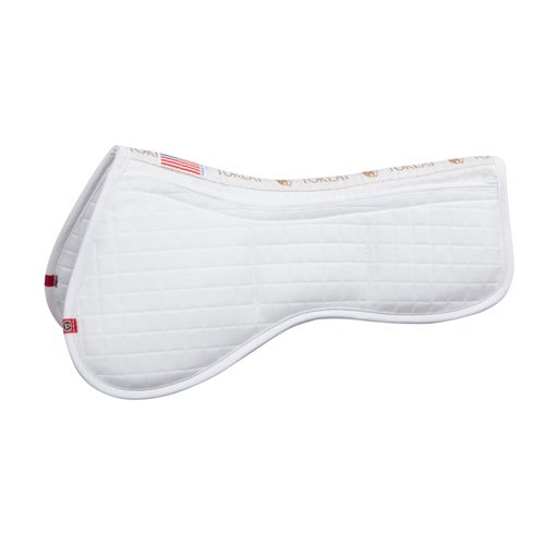 BARGAIN BARN: T3 Shim AP Half Pad No Inserts - Horse - White