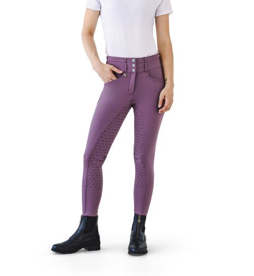 BARGAIN BARN: Romfh Women's Evelyn 3 Button Full Grip Breeches - 42 Regular - Pluot