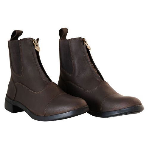 READY TO SHIP: TuffRider Women's Como Waterproof Leather Paddock Boots - 8 - Brown