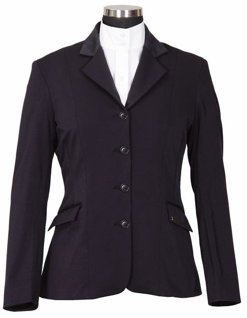 BARGAIN BARN: Equine Couture Women's Raleigh Show Coat - 2 - Navy/Navy