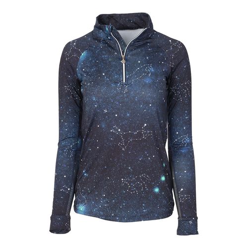 Dapplebay Kids' 1/4 Zip Long Sleeve Shirt - Midnight Constellation