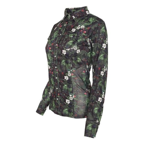 Dapplebay Women's Button Down Western Shirt - Blackberry Daze